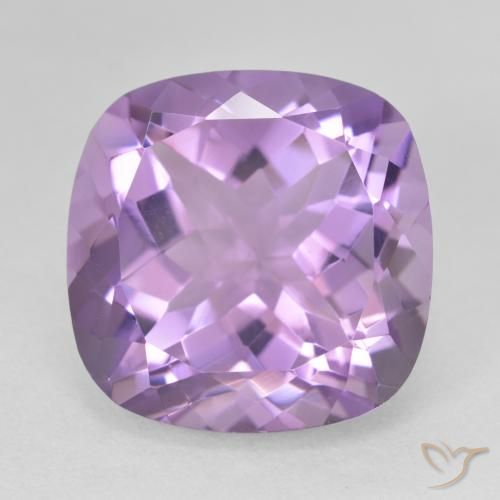 12.45 ct Violet Amethyst Gemstone, Amethyst Gem in Cushion-Cut Shape for Sale.