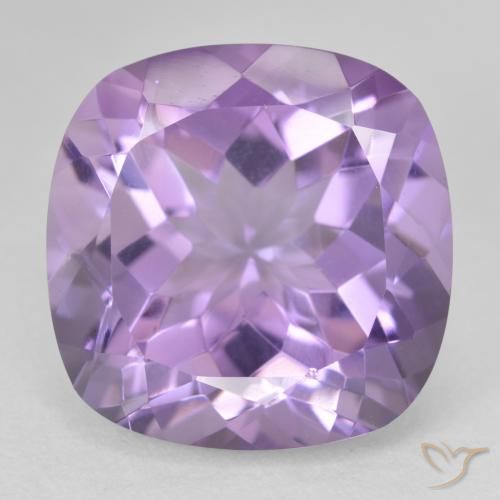 16.45 ct Cushion Cut Amethyst, 16.2 x 16.1 mm From Brazil, Photo A