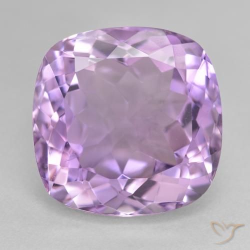 14.24ct Natural Pinkish Violet Amethyst, Cushion, VVS