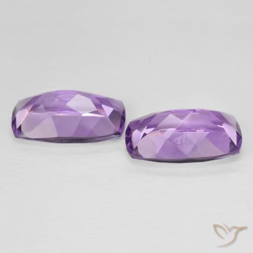 Amethyst Gemstones in 15.1 x 9.2 mm Size for Sale, Amethyst Stones in Purplish Violet Color