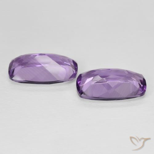 Amethyst Gemstones in 15.2 x 9.1 mm Size for Sale, Amethyst Stones in Purplish Violet Color