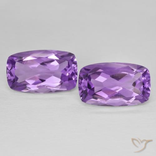 12.56 ct Cushion Cut Amethyst, 15 x 9.2 mm From Brazil, Photo A