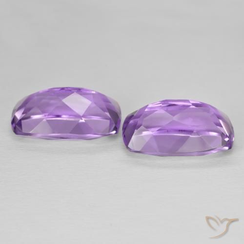 Amethyst Gemstones in 15 x 9.2 mm Size for Sale, Amethyst Stones in Medium Purplish Violet Color