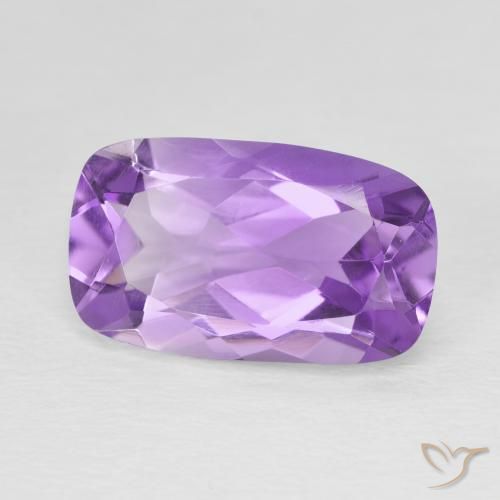 5.50 ct Violet Amethyst Stone, Natural Amethyst in Cushion-Cut Shape for Sale