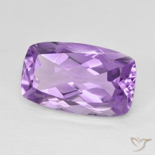 6.50 ct Violet Amethyst Stone, Natural Amethyst in Cushion-Cut Shape for Sale
