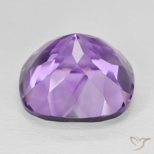 Amethyst Gemstone in 15 x 15 mm (calibrated) Size for Sale, Amethyst Stone in Pinkish Violet Color