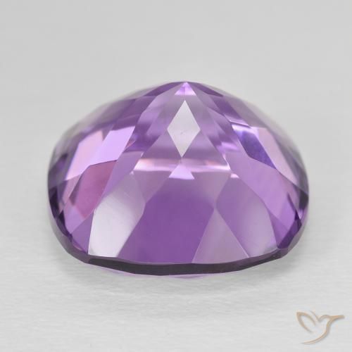 Amethyst Gemstone in 15 x 15 mm (calibrated) Size for Sale, Amethyst Stone in Medium Pink Violet Color