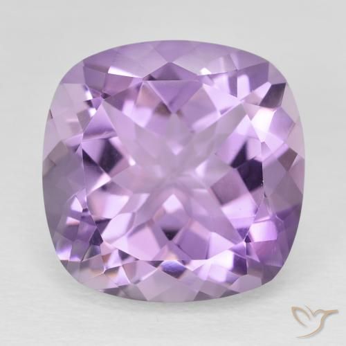 11.50ct Natural Pinkish Violet Amethyst, Cushion, VVS