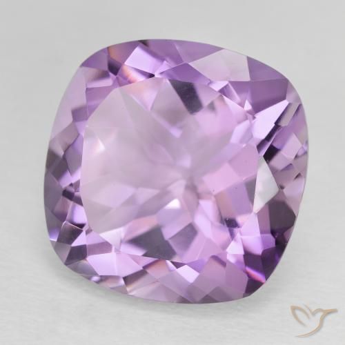 11.50 ct Violet Amethyst Stone, Natural Amethyst in Cushion-Cut Shape for Sale