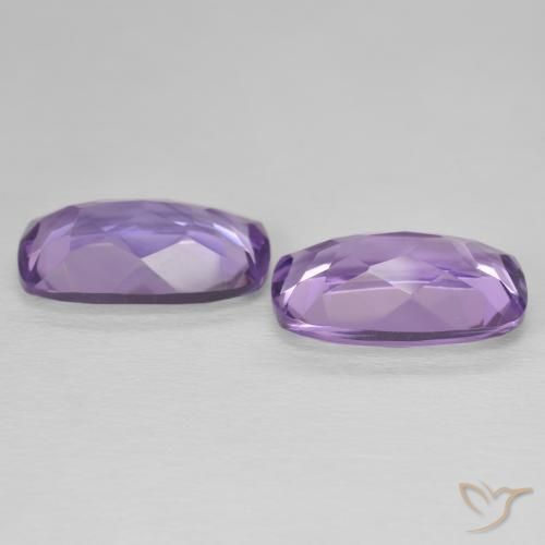 Amethyst Gemstones in 15.2 x 9.2 mm Size for Sale, Amethyst Stones in Medium Violet Color