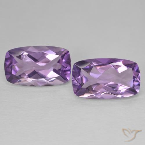 11.98ctw Natural Medium Light Purplish-Violet Amethyst, Cushion, VVS