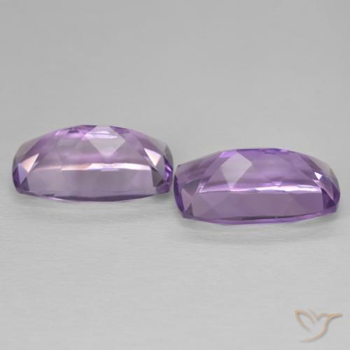 Amethyst Gemstones in 15.2 x 9.2 mm Size for Sale, Amethyst Stones in Medium Light Purplish-Violet Color