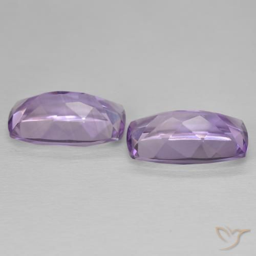 Amethyst Gemstones in 15.2 x 9.1 mm Size for Sale, Amethyst Stones in Medium Light Purplish-Violet Color