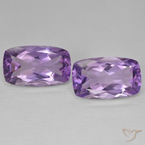 12.80ctw Natural Medium Light Purplish-Violet Amethyst, Cushion, VVS