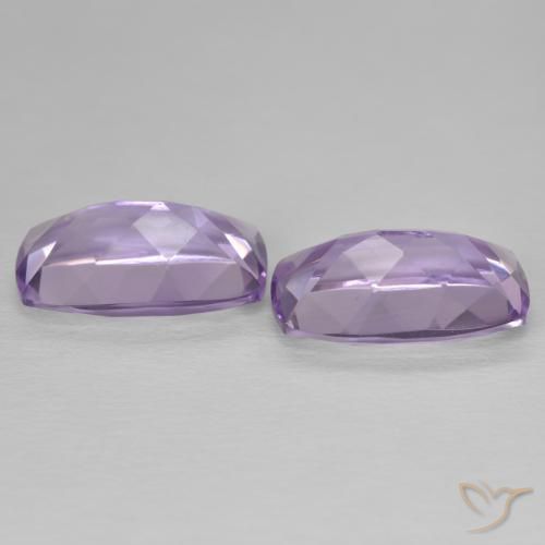 Amethyst Gemstones in 15.2 x 9.2 mm Size for Sale, Amethyst Stones in Medium Light Purplish-Violet Color