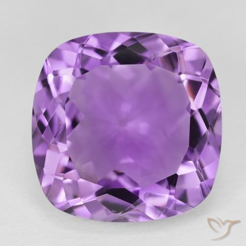 21.27ct Natural Purplish Violet Amethyst, Cushion, VVS-VS