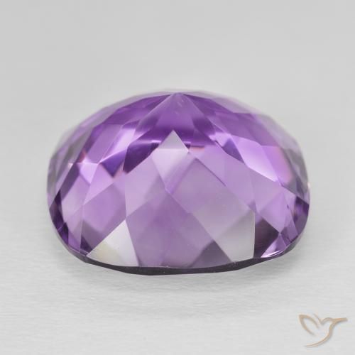 Amethyst Gemstone in 18 x 18 mm (calibrated) Size for Sale, Amethyst Stone in Deep Purplish Violet Color