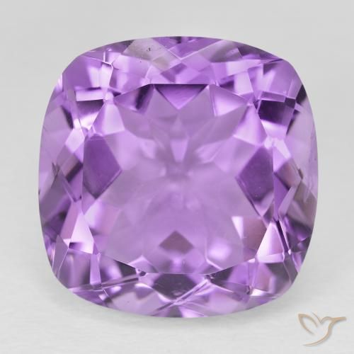 21.72ct Natural Medium Purplish Violet Amethyst, Cushion, VVS-VS