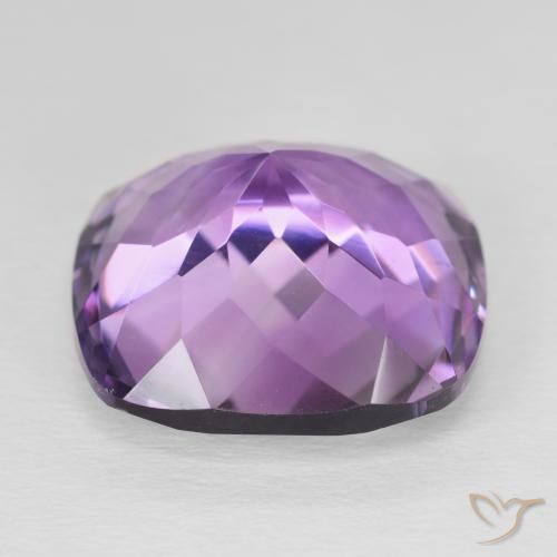 Amethyst Gemstone in 18 x 18 mm (calibrated) Size for Sale, Amethyst Stone in Medium Light Purplish-Violet Color