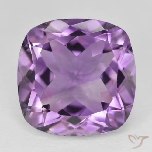 20.59 ct Cushion Cut Amethyst, 18 x 17.9 mm From Brazil, Photo A