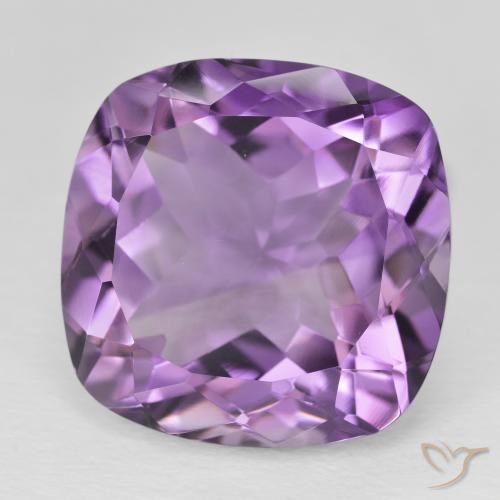 20.59 ct Violet Amethyst Stone, Natural Amethyst in Cushion-Cut Shape for Sale