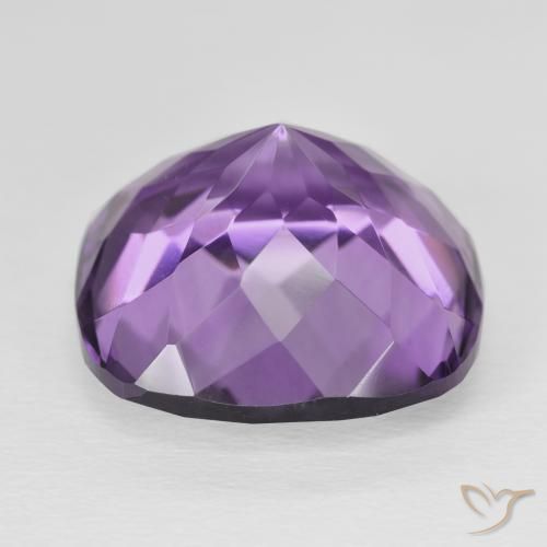 Amethyst Gemstone in 18 x 18 mm (calibrated) Size for Sale, Amethyst Stone in Medium Purplish Violet Color