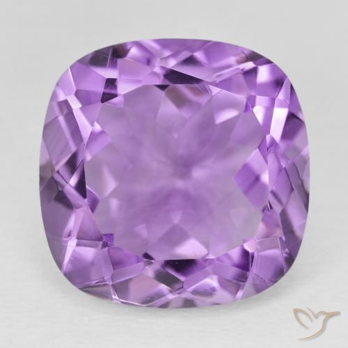 19.54ct Natural Purplish Violet Amethyst, Cushion, VVS
