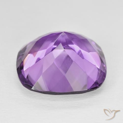 Amethyst Gemstone in 18 x 18 mm (calibrated) Size for Sale, Amethyst Stone in Medium Purplish Violet Color