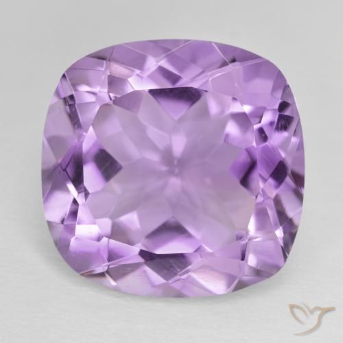 18.76 ct Cushion Cut Amethyst, 18 x 17.6 mm From Brazil, Photo A