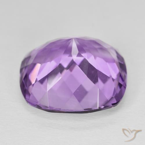 Amethyst Gemstone in 18 x 18 mm (calibrated) Size for Sale, Amethyst Stone in Medium Purplish Violet Color