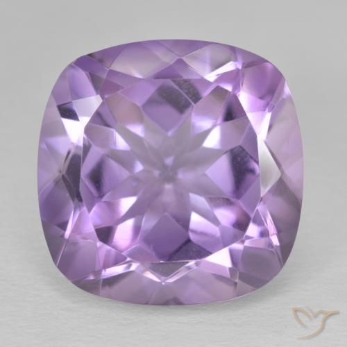 15.12 ct Cushion Cut Amethyst, 16.1 x 16.1 mm From Brazil, Photo A
