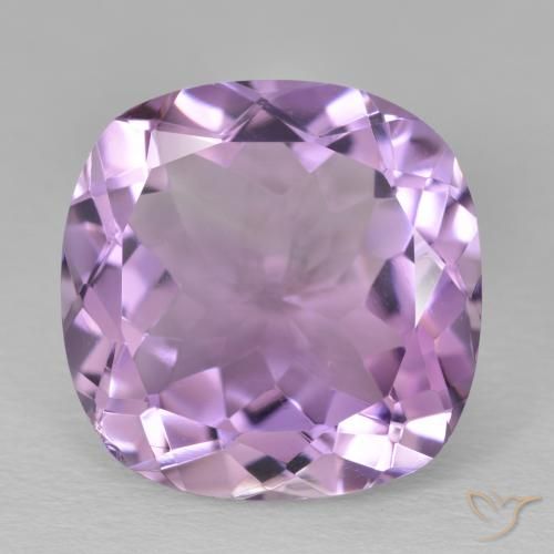 13.67 ct Cushion Cut Amethyst, 16 x 16 mm From Brazil, Photo A