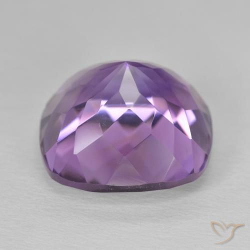 Amethyst Gemstone in 15 x 15 mm (calibrated) Size for Sale, Amethyst Stone in Medium Violet Color