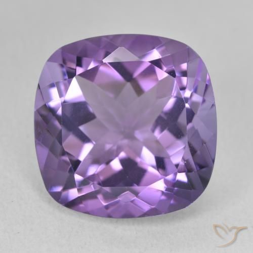 12.70ct Natural Intense Violet Amethyst, Cushion, VVS
