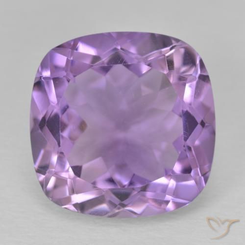 13.06 ct Cushion Cut Amethyst, 15.2 x 15.2 mm From Brazil, Photo A