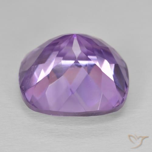 Amethyst Gemstone in 15 x 15 mm (calibrated) Size for Sale, Amethyst Stone in Deep Violet Color
