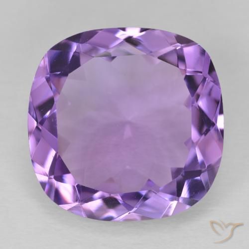 12.2 ct Cushion Cut Amethyst, 16.1 x 15.9 mm From Brazil, Photo A