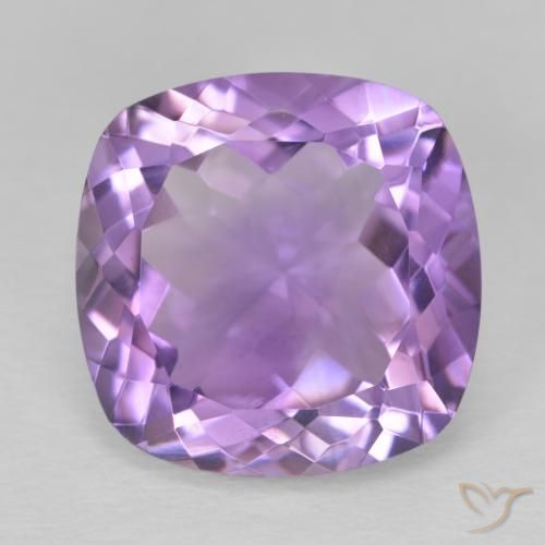 11.79ct Natural Medium Violet Amethyst, Cushion, VVS-VS