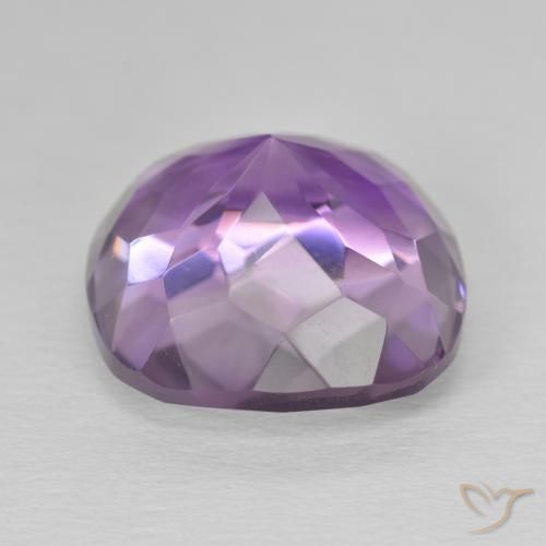 Amethyst Gemstone in 15 x 15 mm (calibrated) Size for Sale, Amethyst Stone in Medium Pink Violet Color