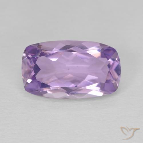 5.56ct Natural Deep Violet Amethyst, Cushion, VVS