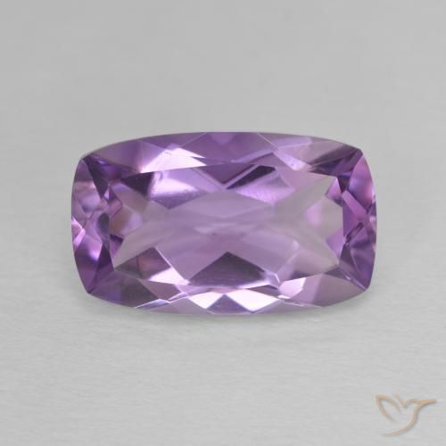5.80ct Natural Deep Violet Amethyst, Cushion, VVS