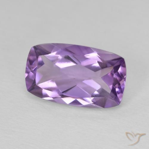 5.80 ct Violet Amethyst Stone, Natural Amethyst in Cushion-Cut Shape for Sale