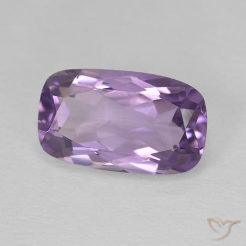 5.83 ct Violet Amethyst Stone, Natural Amethyst in Cushion-Cut Shape for Sale