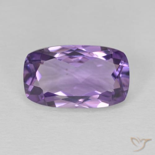 5.86ct Natural Medium Violet Amethyst, Cushion, VVS