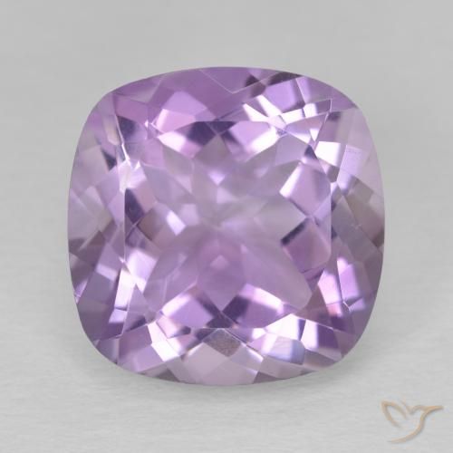 11.54ct Natural Medium Violet Amethyst, Cushion, VVS