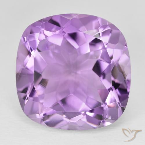 20.07 ct Cushion Cut Amethyst, 17.9 x 17.8 mm From Brazil, Photo A