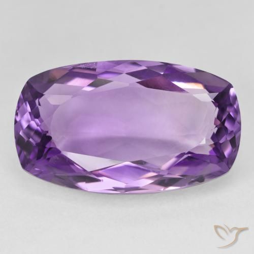 19.68ct Natural Intense Violet Amethyst, Cushion, VVS-VS