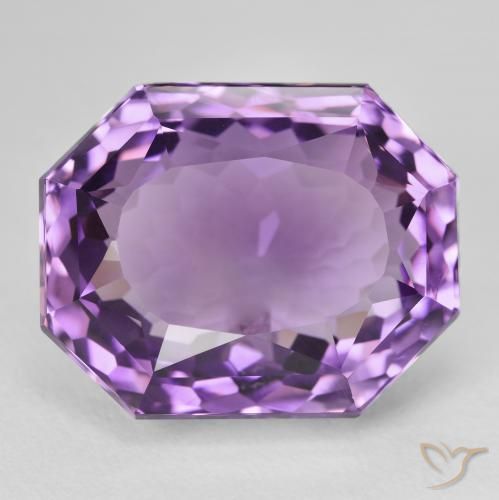 26.95ct Natural Purplish Violet Amethyst, Emerald Cut, VVS