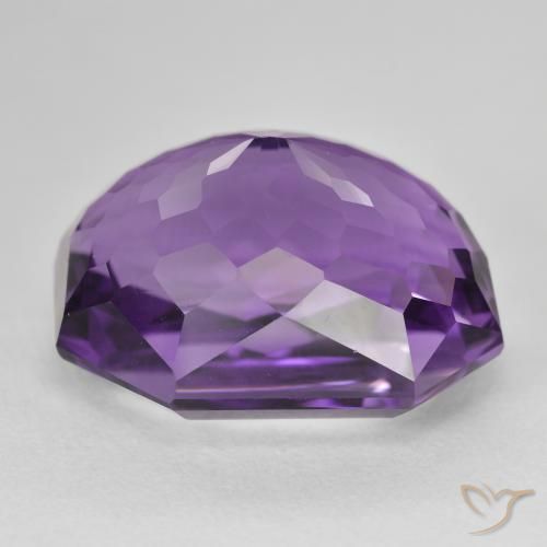 Amethyst Gemstone in 20 x 16 mm Size for Sale, Amethyst Stone in Purplish Violet Color
