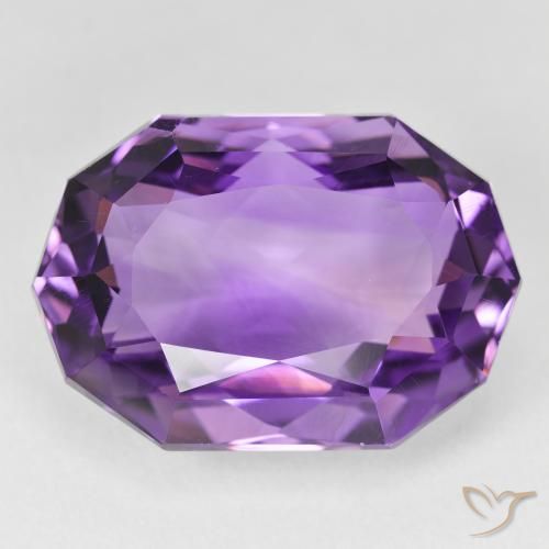 25.7 ct Odd Shaped Amethyst, 22.5 x 15.5 mm From Brazil, Photo A